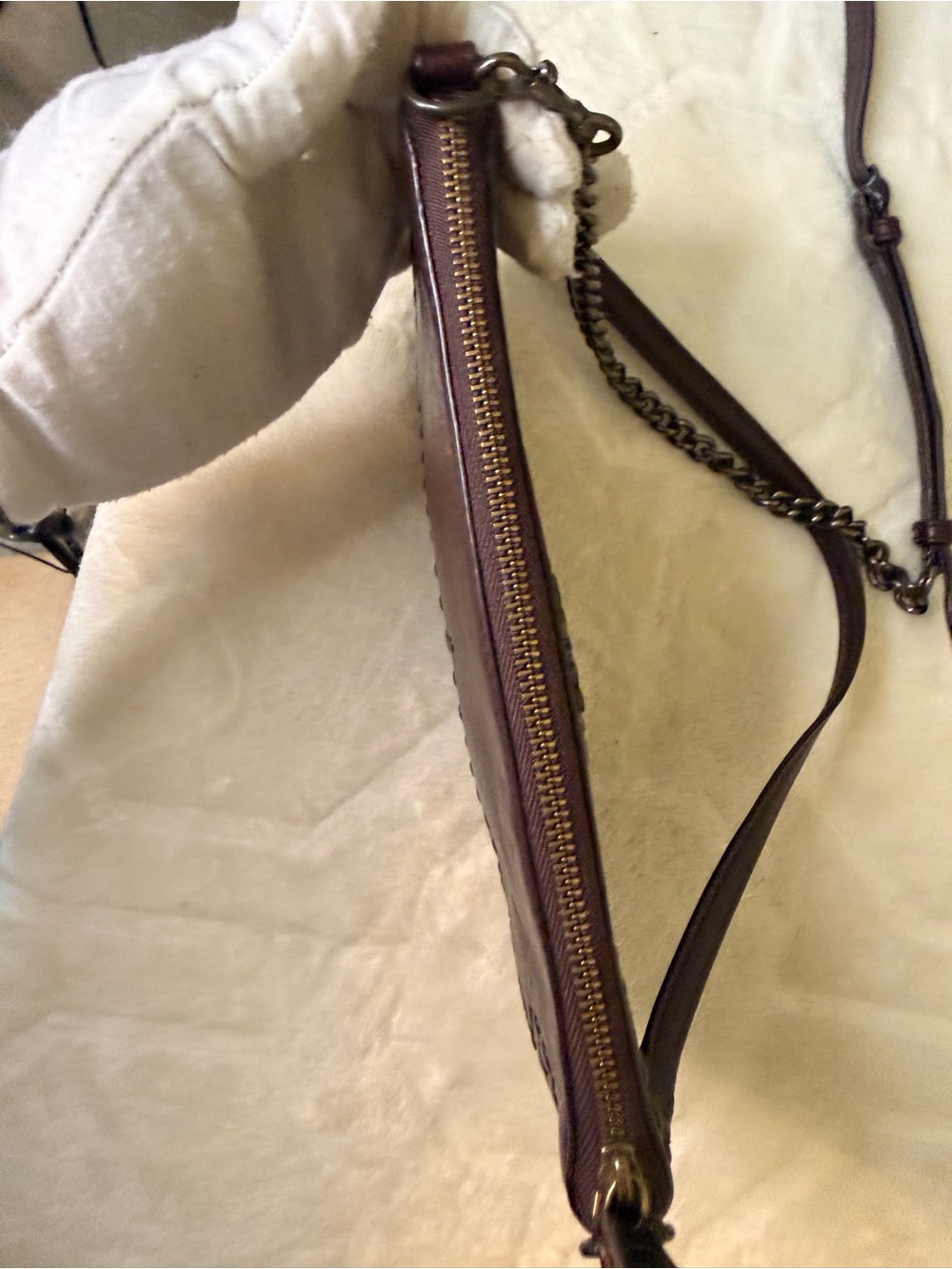 Coach Kylie Studded Crossbody Bag in Dark Purple - Picture 10 of 16